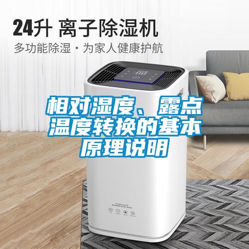 相對(duì)濕度、露點(diǎn)溫度轉(zhuǎn)換的基本原理說明