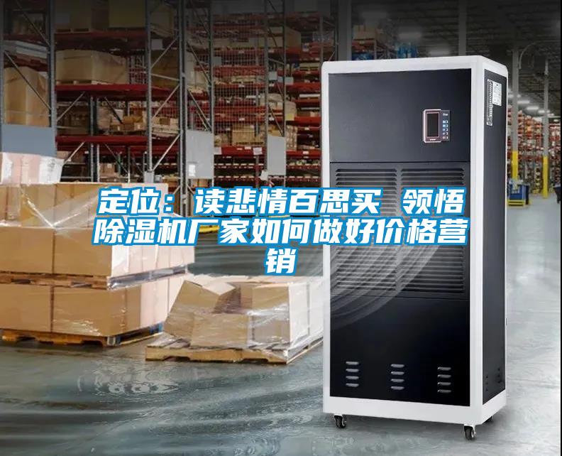 定位:讀悲情百思買 領(lǐng)悟除濕機(jī)廠家如何做好價(jià)格營(yíng)銷