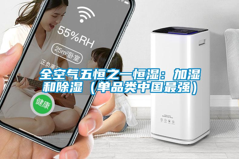 全空氣五恒之一恒濕:加濕和除濕(單品類中國最強)