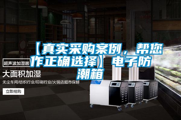【真實(shí)采購(gòu)案例，幫您作正確選擇】電子防潮箱