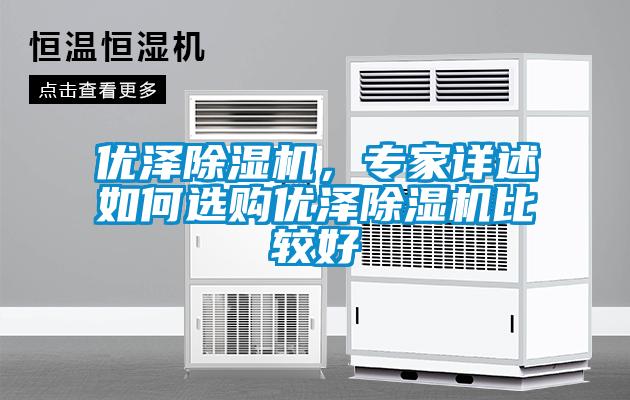 優(yōu)澤除濕機(jī)，專家詳述如何選購優(yōu)澤除濕機(jī)比較好