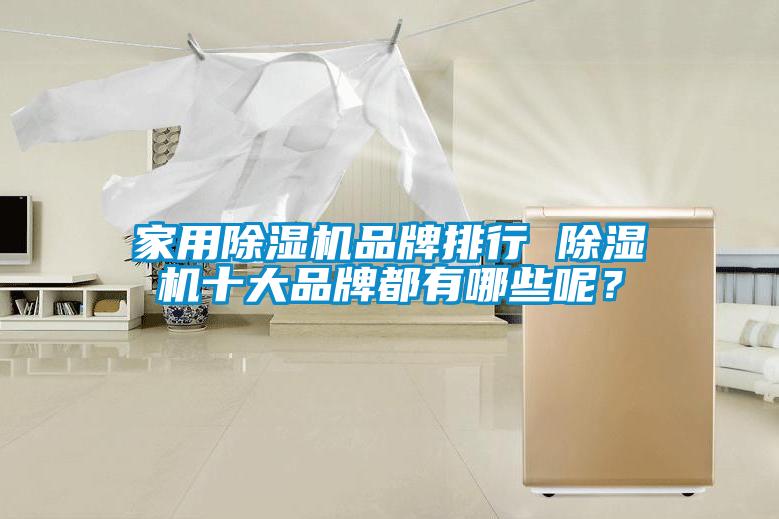 家用除濕機品牌排行 除濕機十大品牌都有哪些呢？