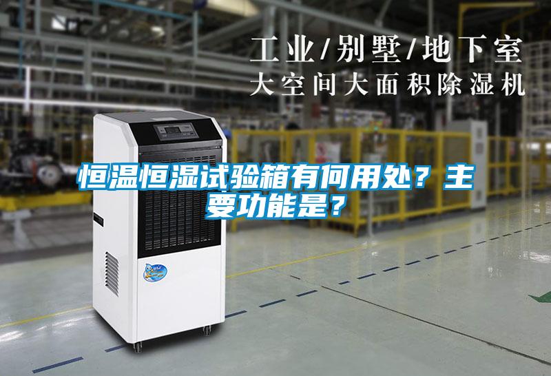 恒溫恒濕試驗(yàn)箱有何用處？主要功能是？
