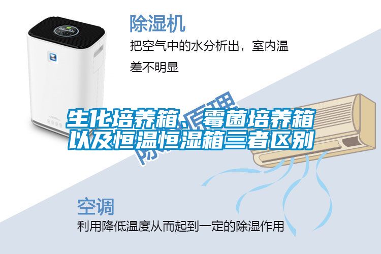 生化培養(yǎng)箱、霉菌培養(yǎng)箱以及恒溫恒濕箱三者區(qū)別