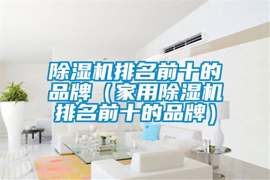 除濕機排名前十的品牌(家用除濕機排名前十的品牌)