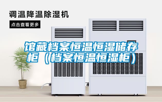 館藏檔案恒溫恒濕儲(chǔ)存柜(檔案恒溫恒濕柜)